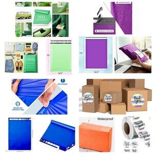 Poly Mailers XLARGE 40 piece Starter Pack w/Stickers
